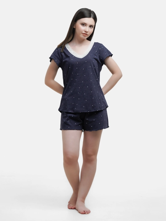 Ayollar uchun pijama to'plami, futbolka va shortilar "255-502"