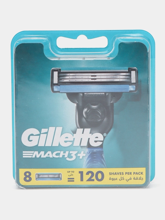 Сменные кассеты для бритвы Gillette Mach3+ Plus, 8 шт