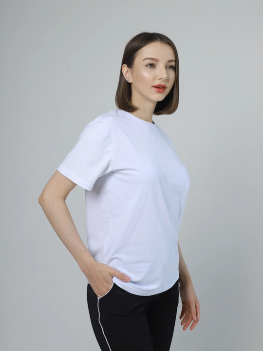 Футболка женская, для дома и улицы, 100% хлопок ASHA