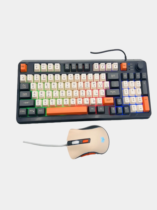 Игровая клавиатура с мышью K820, 94-клавишная, RGB-подсветка