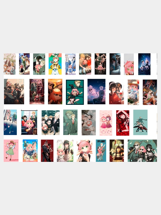 Stikerlar Anime Naruto, Bleach, Jujutsu Kaisen, Demon Slayer, Attack on Titan, 50 xil