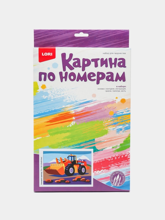 Bolalar uchun raqamlar bo'yicha rasm bo'yash "TRANSPORT. Quvvatli traktor", Rkn-106 q0000039088