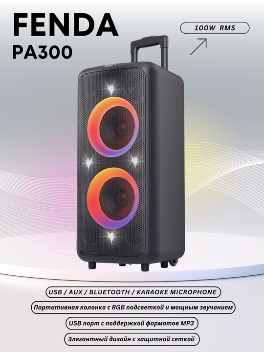Портативная колонка Fenda PA300 100W - 