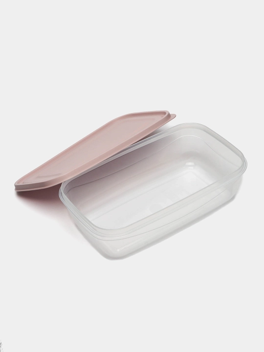 Konteyner idish, qayta ishlatiladigan to'rtburchaklar plastik idish, 1.8 litr