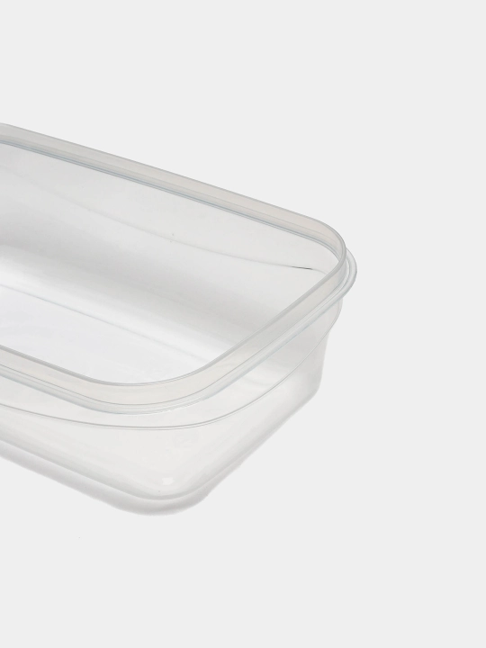 Konteyner idish, qayta ishlatiladigan to'rtburchaklar plastik idish, 1.8 litr