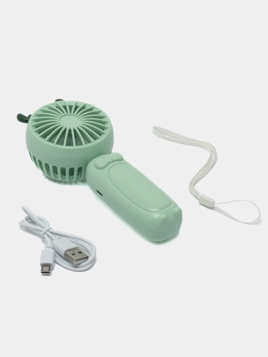 Mini qo'l ventilyatori, USB quvvatlash va tagkursi bilan, 2 tasi 1 da - 