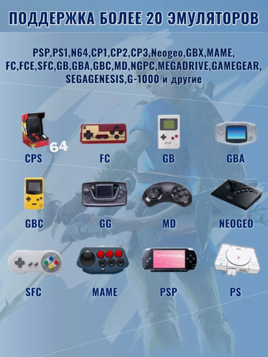 Игровая приставка для ТВ, консоль Powkiddy Y6 Game Stick 4K HD 12000 игр