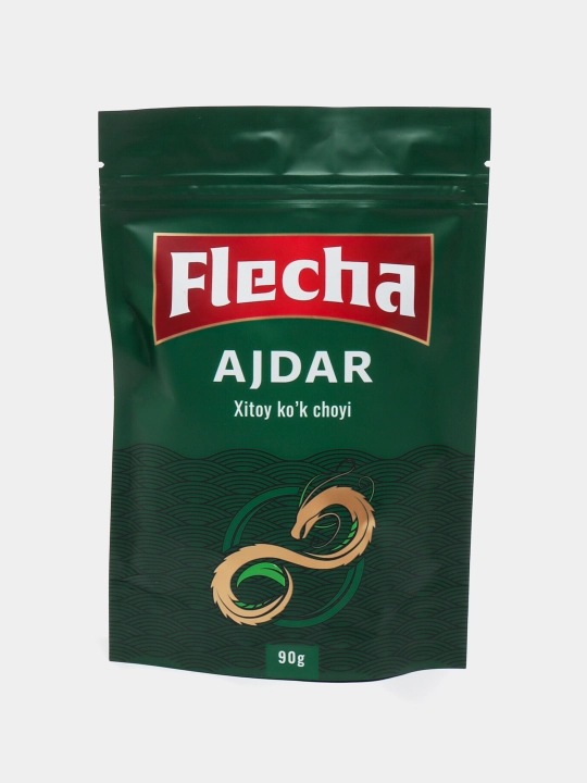Китайский зеленый чай Flecha Ajdar, крупнолистовой, 90 г