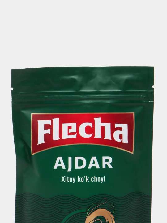 Китайский зеленый чай Flecha Ajdar, крупнолистовой, 90 г