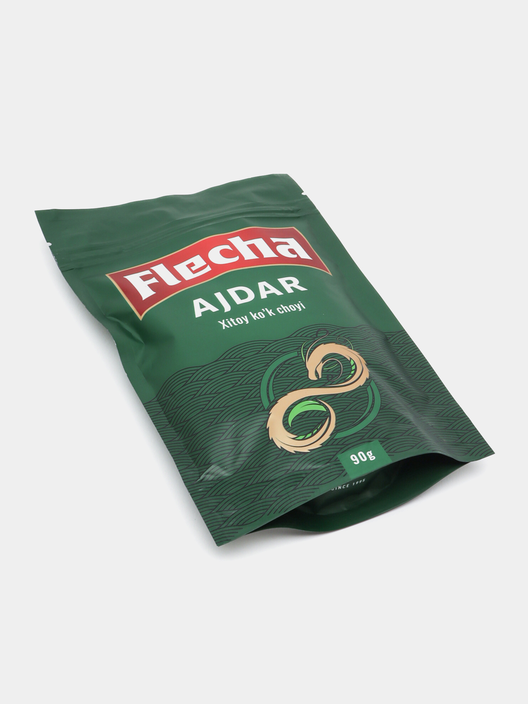 Китайский зеленый чай Flecha Ajdar, крупнолистовой, 90 г