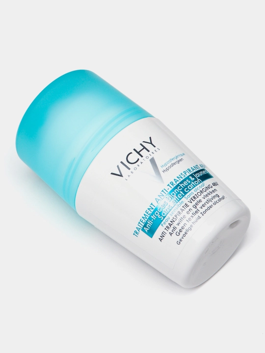 To‘plam VICHY, 48 soat davomida ortiqcha terlashni tartibga soluvchi, sharikli dezodorant-antiperspirant, 2 x 50 ml