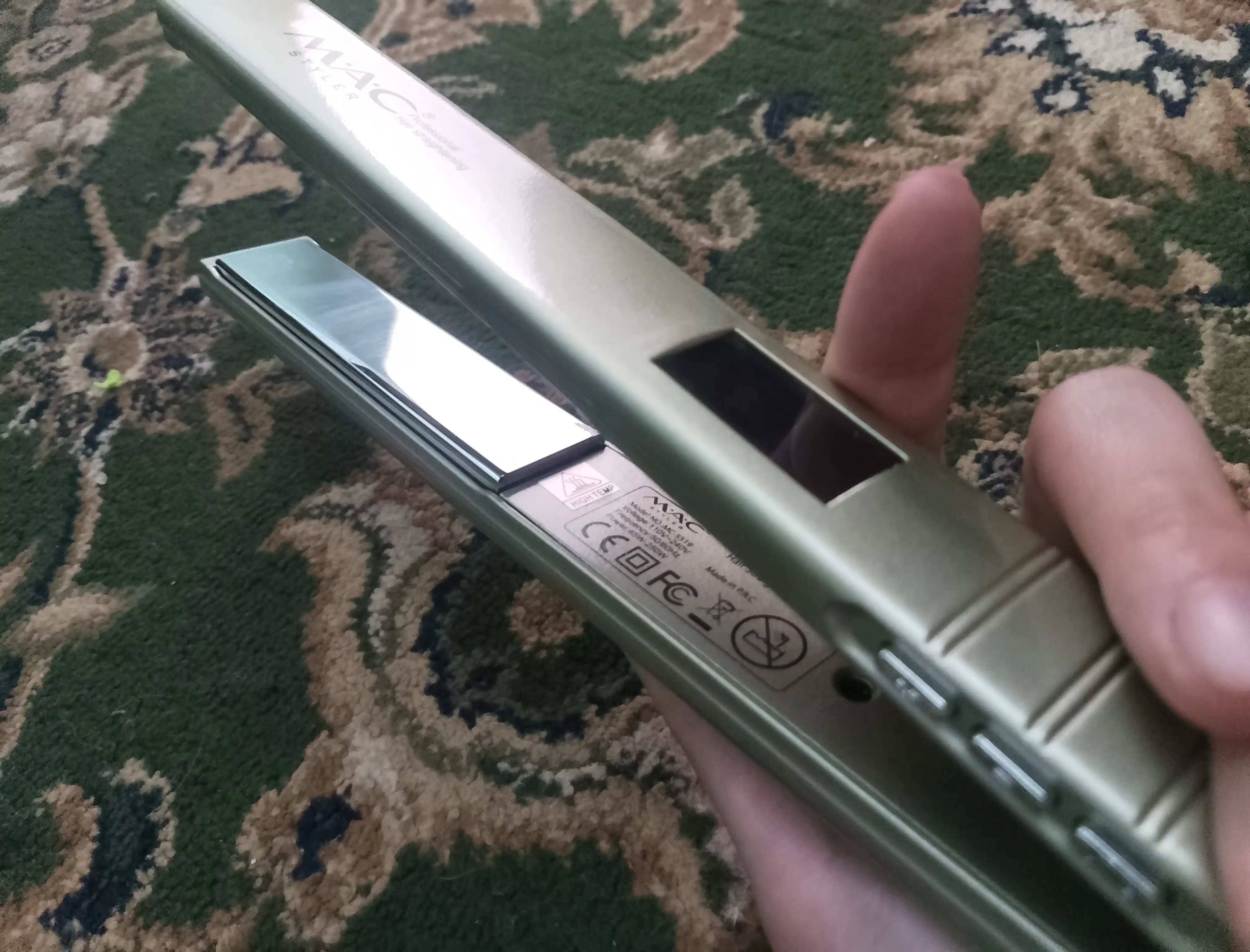 Выпрямитель для волос MAC Styler 5518, керамическое покрытие, быстро нагревается, 450°F