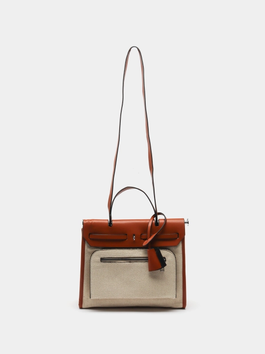 Ayollar uchun sumka shopper, ekocharm, yelkama, o'qish va ish uchun