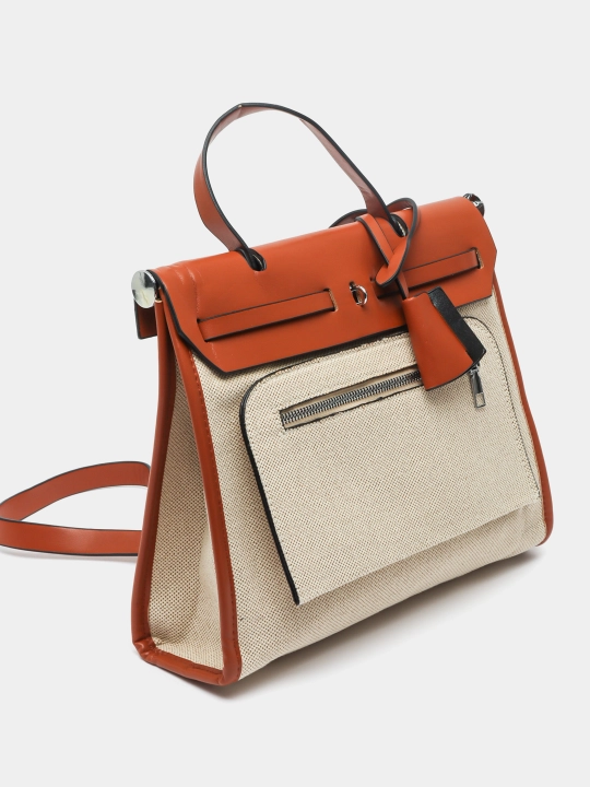 Ayollar uchun sumka shopper, ekocharm, yelkama, o'qish va ish uchun