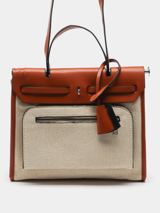 Ayollar uchun sumka shopper, ekocharm, yelkama, o'qish va ish uchun