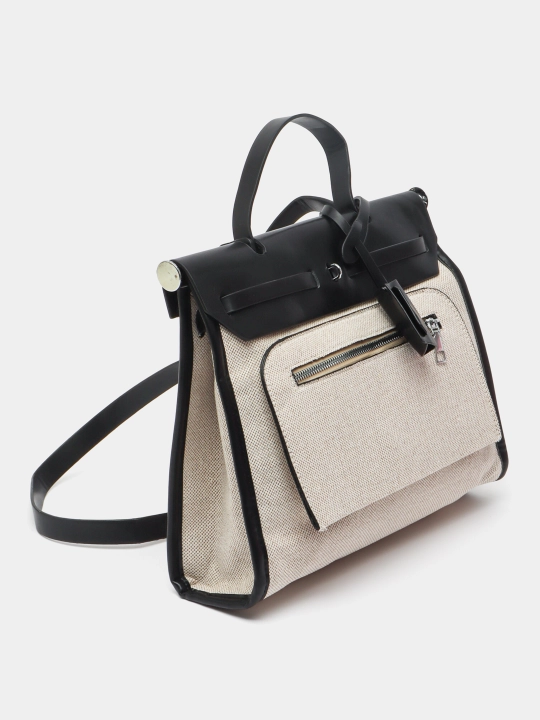 Ayollar uchun sumka shopper, ekocharm, yelkama, o'qish va ish uchun
