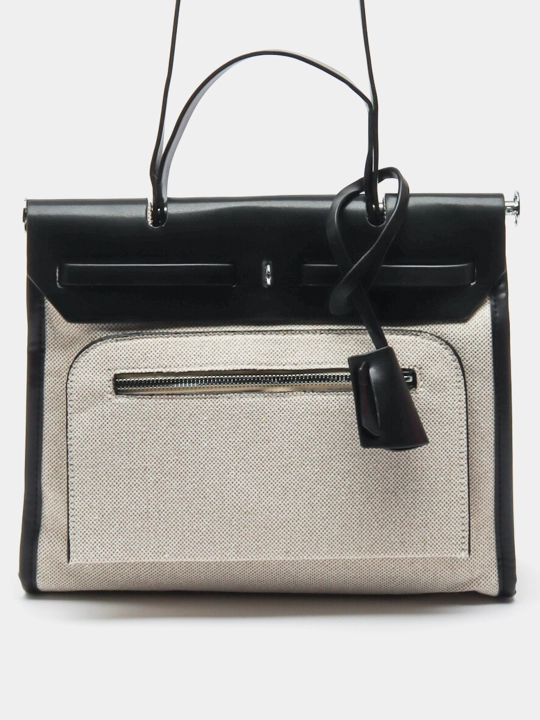 Ayollar uchun sumka shopper, ekocharm, yelkama, o'qish va ish uchun