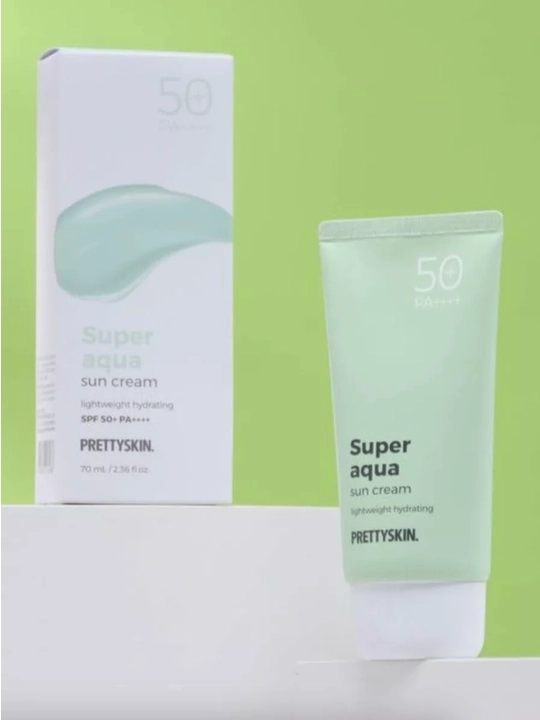 Namlantiruvchi quyoshdan himoya qiluvchi krem Prettyskin SPF50+ PA++++, 70 ml