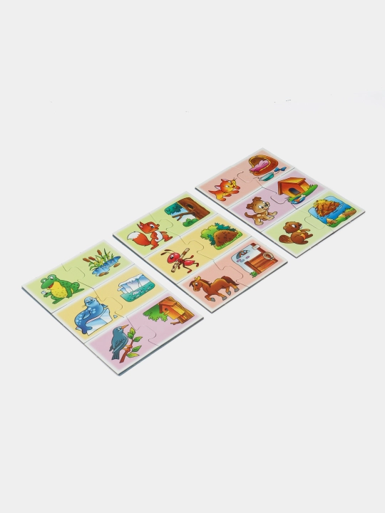 Bolalar o'yini "Kimning uyi?", Step Puzzle  76239 q0000039634