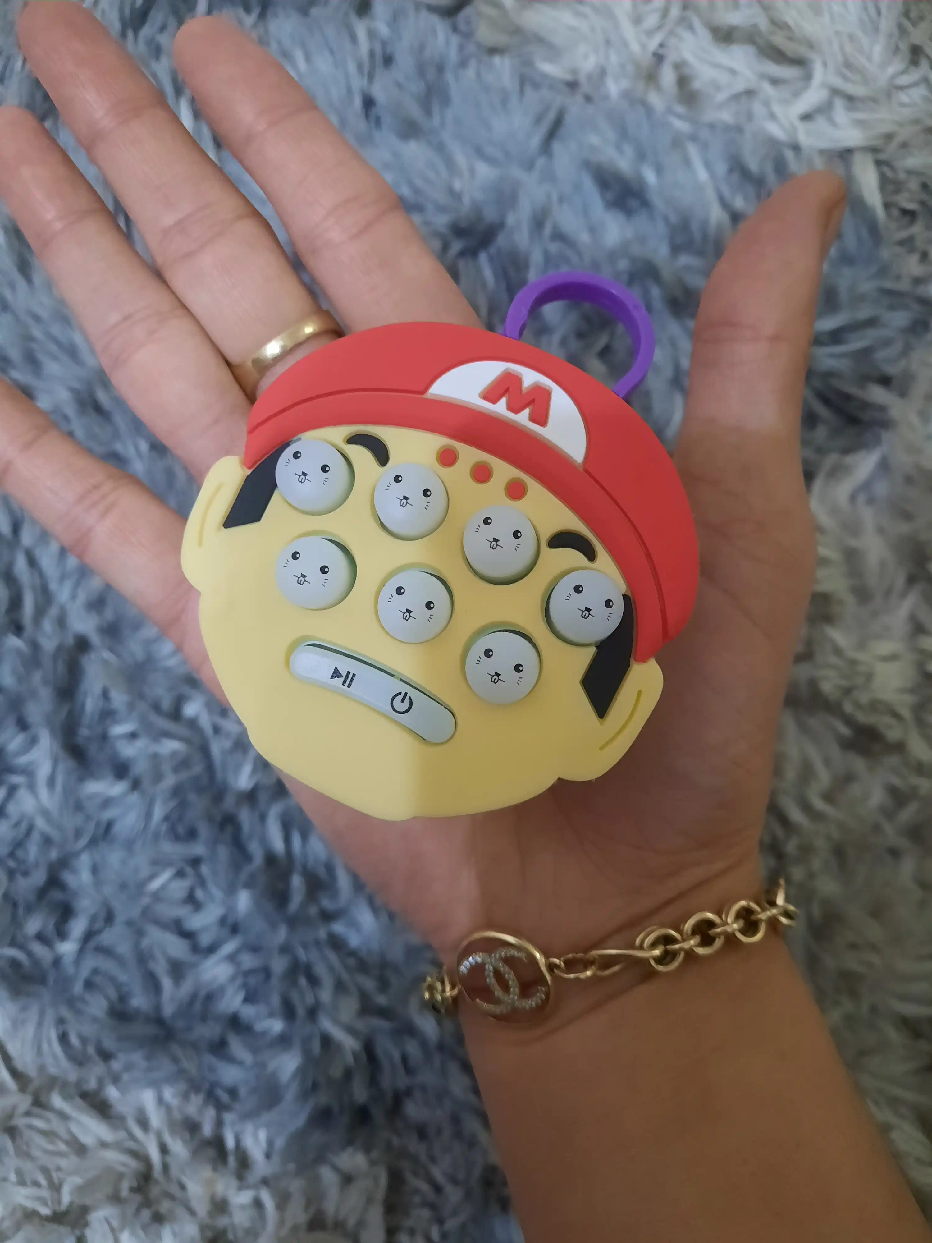 Pop it elektron qo'l uchun stressga qarshi kurash o'yinchoqi, bolalar uchun, brelok