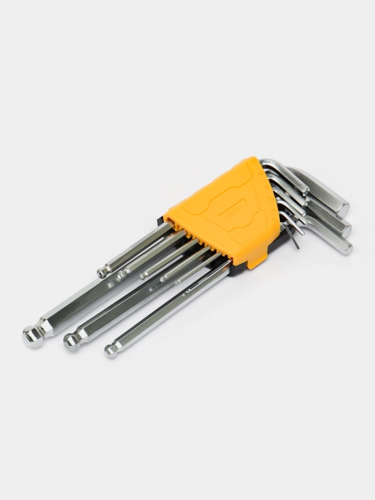 Шестигранник скругленный в набор Deli EDL3088, 9 шт, 1.5-10mm