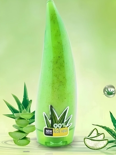 Skrab-gel yuz va tana terisi uchun Aloe Vera, terini namlaydi va tinchlantiradi, 120 ml - 