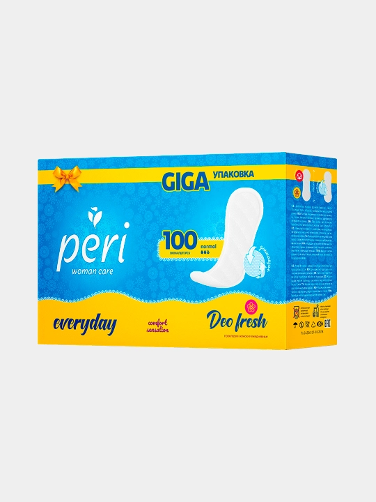 Ежедневные прокладки Peri Deo Fresh, 100 шт