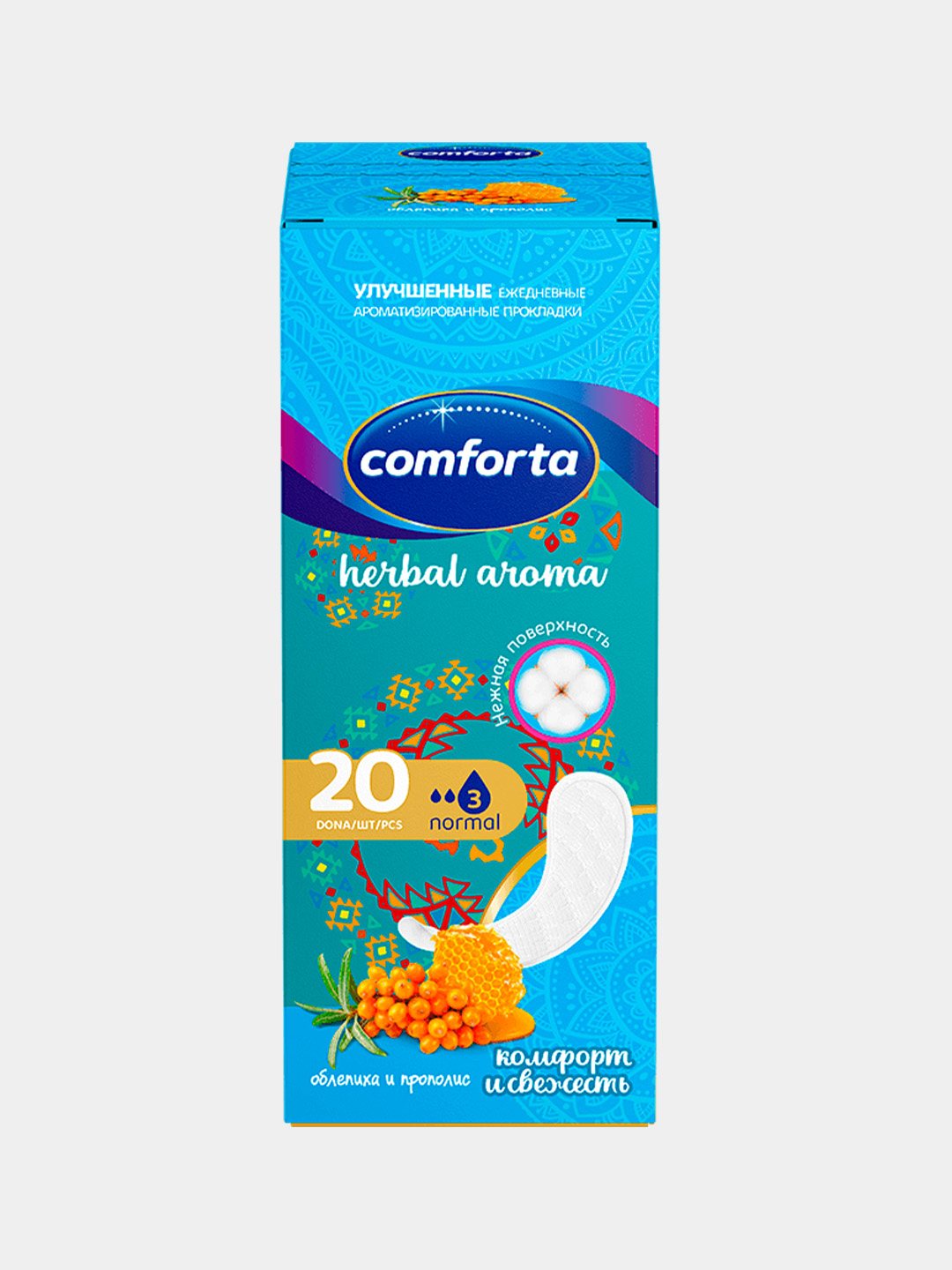 Kundalik prokladkalar Comforta chakanda, 20 dona