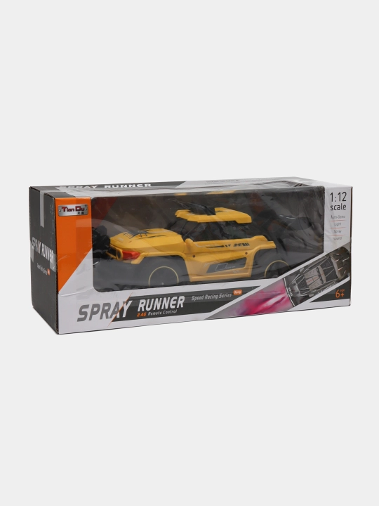 Radio boshqaruv poyga mashinasi Spray Runner, bug'ni chiqaradi