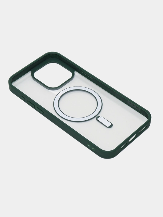 Чехол MagSafe для iPhone 7, 8, SE, XR, 11, 12, 13, 14, 15, 16 Pro, Max, Plus, mini, прозрачный, силиконовый
