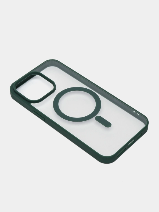 Чехол MagSafe для iPhone 7, 8, SE, XR, 11, 12, 13, 14, 15, 16 Pro, Max, Plus, mini, прозрачный, силиконовый