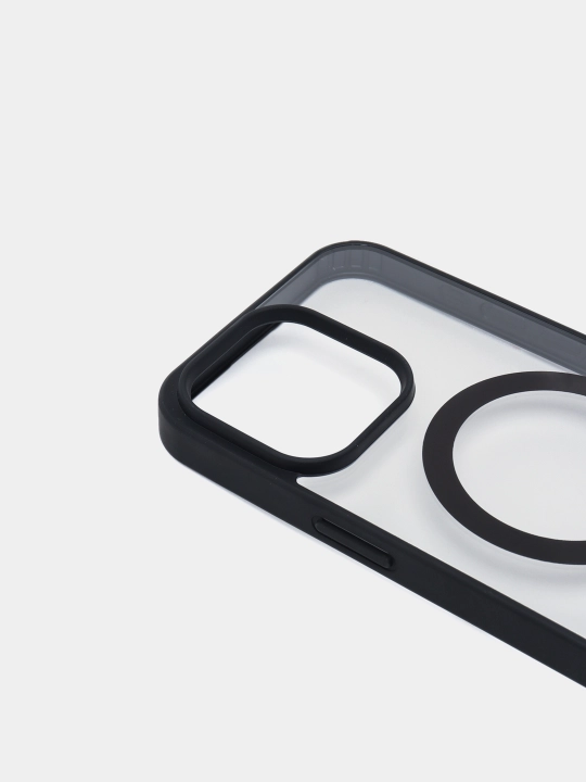 MagSafe g'ilofi iPhone 7, 8, SE, XR, 11, 12, 13, 14, 15, 16 Pro, Max, Plus, mini uchun, shaffof, silikon