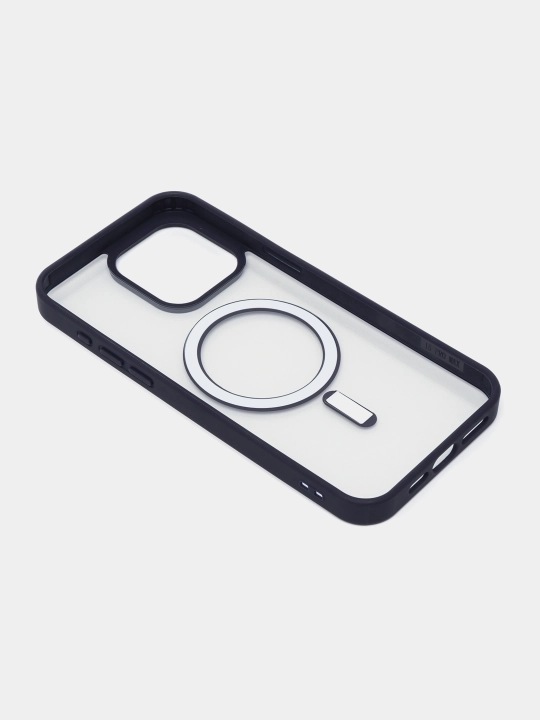 Чехол MagSafe для iPhone 7, 8, SE, XR, 11, 12, 13, 14, 15, 16 Pro, Max, Plus, mini, прозрачный, силиконовый