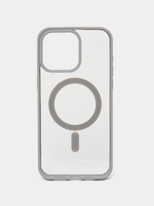 Чехол MagSafe для iPhone 7, 8, SE, XR, 11, 12, 13, 14, 15, 16 Pro, Max, Plus, mini, прозрачный, силиконовый