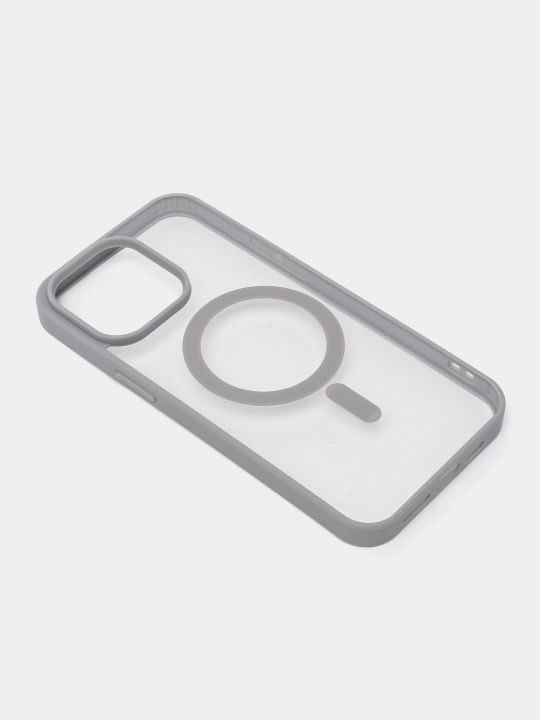 Чехол MagSafe для iPhone 7, 8, SE, XR, 11, 12, 13, 14, 15, 16 Pro, Max, Plus, mini, прозрачный, силиконовый