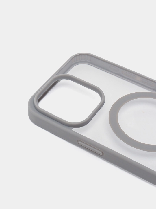 Чехол MagSafe для iPhone 7, 8, SE, XR, 11, 12, 13, 14, 15, 16 Pro, Max, Plus, mini, прозрачный, силиконовый