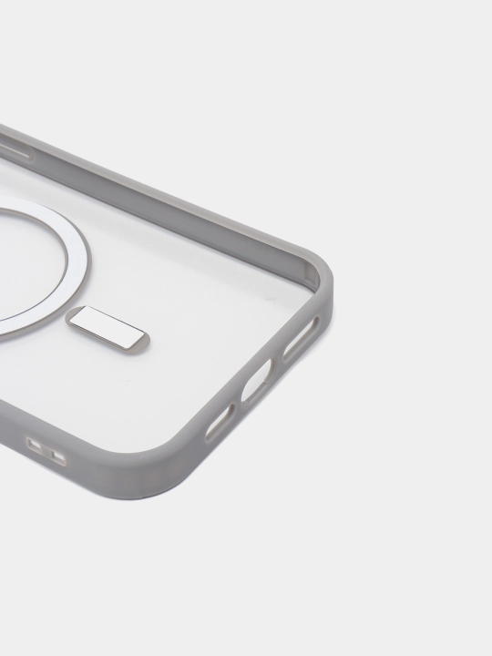 Чехол MagSafe для iPhone 7, 8, SE, XR, 11, 12, 13, 14, 15, 16 Pro, Max, Plus, mini, прозрачный, силиконовый