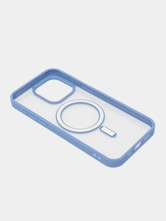 Чехол MagSafe для iPhone 7, 8, SE, XR, 11, 12, 13, 14, 15, 16 Pro, Max, Plus, mini, прозрачный, силиконовый