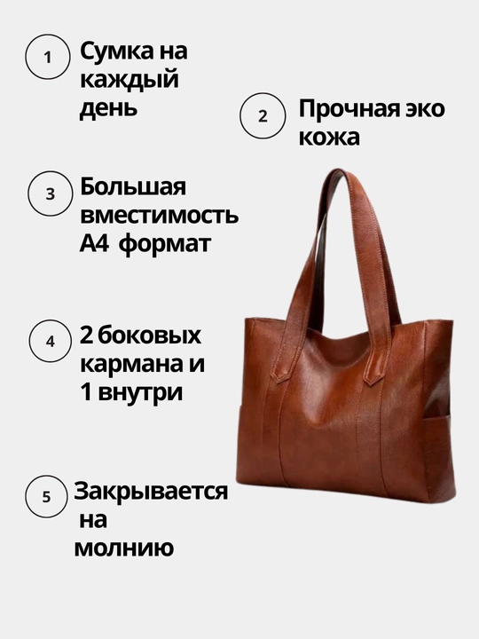 Ayollar sumkasi, katta, shopper, plyaj uchun, oqishga, ishga, A4 formati