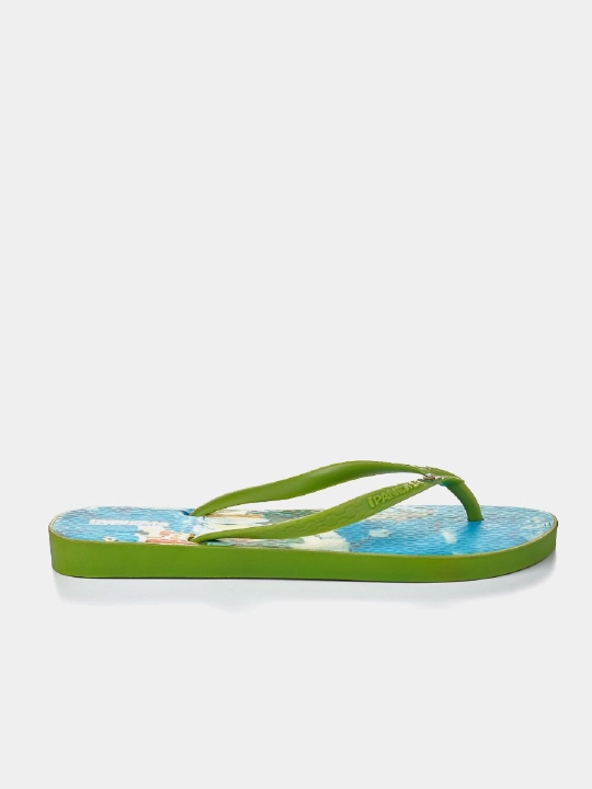 Ayollar slanslari, rezinali, yashil rangli Ipanema, Braziliya