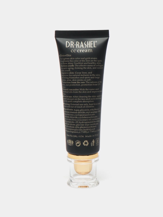 CC tonal kremi makiyaj uchun 24K gold collagen SPF60+, 50 ml
