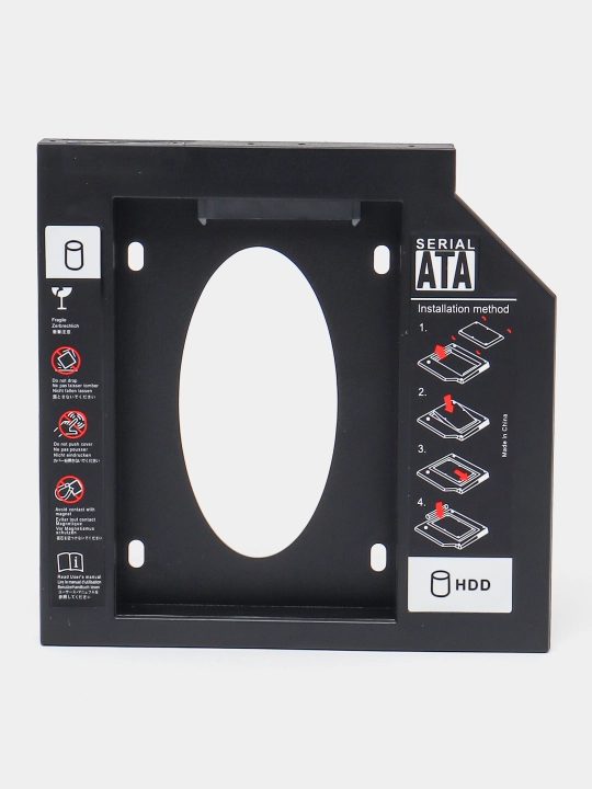 Optibay 12.7 va 9.5 sleds, dvd, ssd, noutbuk uchun hdd adapteri