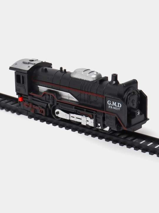 O'yinchoq poyezd batareyka bilan ishlaydigan , Rail King to'plami, yonadigan