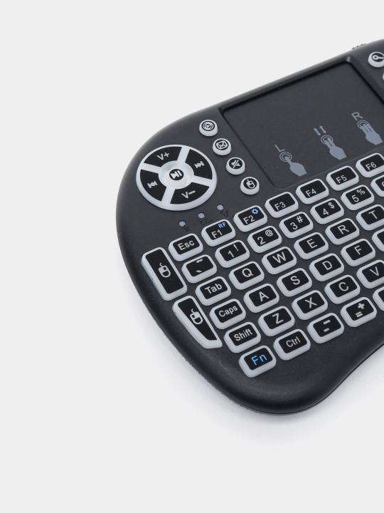 Клавиатура мини i8 Mini Keyboard, с подсветкой, беспроводная, с тачпадом для СмартТВ, ПК