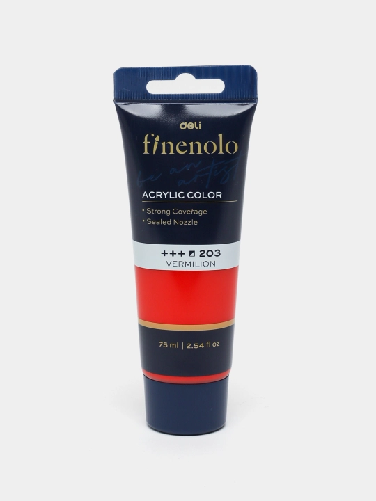 Тубальная акриловая краска, Deli, Finenolo EC75-CB, 75 мл