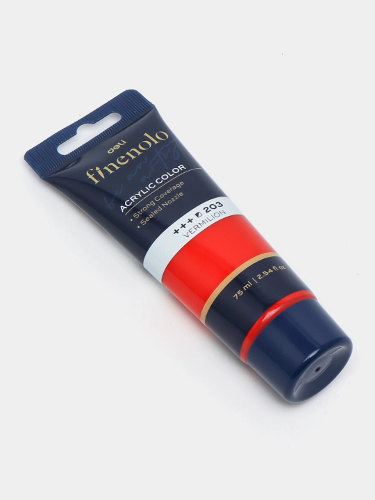 Тубальная акриловая краска, Deli, Finenolo EC75-CB, 75 мл