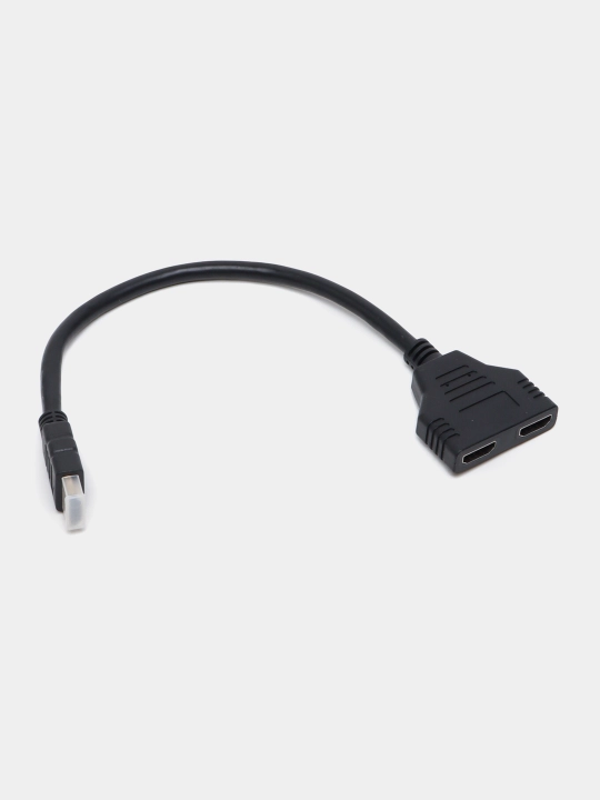 Кабель разветвитель HDMI сплиттер на 2 порта, 1 вход 2 выхода, 30 см