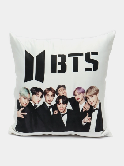 Подушка декоративная квадратная BTS группа