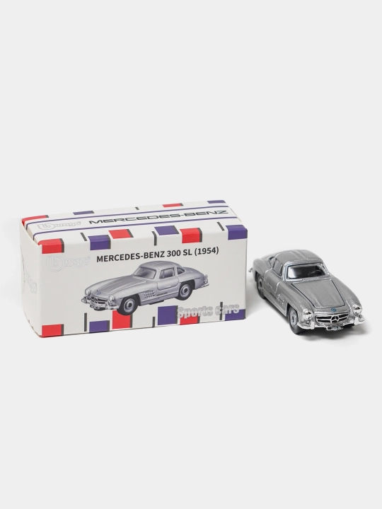 BBURAGO 1/64 kolleksiya o'yinchoq moshinasi: Mers, ZEEKR, NISSAN, BUGATTI, FORD - 