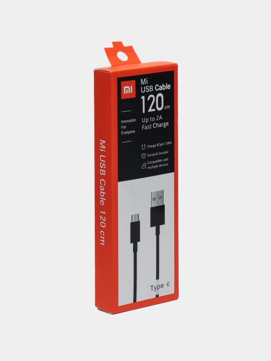Кабель для зарядки "Mi USB Cable", 120 см, с быстрой зарядкой
